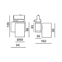 Deko-Light LED 3-Phasen-Strahler NIHAL MINI, 13.5W 4000K 1180lm 35°, dimmbar, Silber