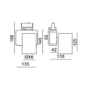 Deko-Light LED 3-Phasen-Strahler NIHAL, 30W 4000K 2860lm 33°, dimmbar, Silber