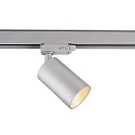 3-Phasen-Schienenstrahler CAN, 220-240V, GU10, Alu-Druckguss, kardanisch, Silber