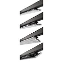 Deko-Light 3-phase luminaire LINEAR PRO TILT IP20, traffic black 