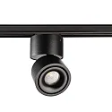 LED 1-Phasen Strahler UNI II MINI TILT, IP20, CRi >90, kardanisch, mit Adapter, dimmbar, 11.3W 2700K 700lm 36°, schwarz