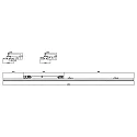 3-phase luminaire LINEAR PRO FOLD rigid, switchable, multipower IP20, black 