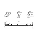 Deko-Light 3-phase luminaire LINEAR PRO TILT swivelling, UGR < 19, switchable, multipower IP20, black 
