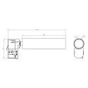 Deko-Light LED 3-Phasen-Strahler SLIM, IP20, 5W 2700K 500lm 36°, CRi >90, UGR <19, verstellbar, dimmbar, weiß