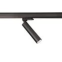 LED 3-Phasen-Strahler SLIM, IP20, 5W 2700K 500lm 36°, CRi >90, UGR <19, verstellbar, dimmbar, schwarz