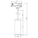 Deko-Light LED 3-Phasen Pendelleuchte LUCEA 10, 36°, 10W, 2700K, 1300lm, IP20, DALI dimmbar, schwarz