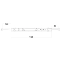 Deko-Light LED Lichtbandsystem SANOTRUNK UNIVERSAL SPOT DOUBLE, 60W, 4000K, 8580lm, IP40, DALI dimmbar, weiß