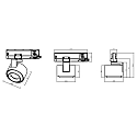 3-phase spot CERES 90 rotatable IP20, white