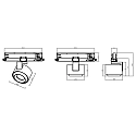 Deko-Light LED 3-Phasen Strahler CERES 90, 19W, 3000K, 2500lm, IP20, DALI dimmbar, drehbar, schwarz