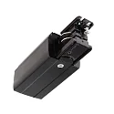 Deko-Light Zubehör für 3-Phasen-Schienensystem D LINE - elektrischer Einspeiser Rechts, 220-240V AC / 50-60Hz, Schwarz