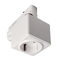 3-Phasen Steckdosenadapter D LINE, weiß