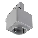 3-Phasen Steckdosenadapter D LINE, fenstergrau