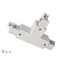 Zubehör für 3-Phasen-Schienensystem D LINE - T-Verbinder links-links-rechts mit Wechselmechanik, 220-240V AC / 50-60Hz, Weiß