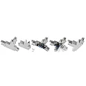Deko-Light Zubehör für 3-Phasen-Schienensystem D LINE - T-Verbinder links-links-rechts mit Wechselmechanik, 220-240V AC / 50-60Hz, Grau