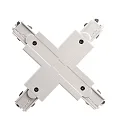 Zubehör für 3-Phasen-Schienensystem D LINE - X-Verbinder links-links-rechts-rechts, 220-240V AC / 50-60Hz, Weiß
