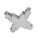 Zubehör für 3-Phasen-Schienensystem D LINE - X-Verbinder links-links-rechts-rechts, 220-240V AC / 50-60Hz, Grau