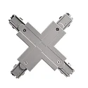 Deko-Light Zubehör für 3-Phasen-Schienensystem D LINE - X-Verbinder links-links-rechts-rechts, 220-240V AC / 50-60Hz, Grau