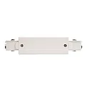 Deko-Light Accessories for 3-phase track system D LINE - electrical straight coupler with feed option left-right, white