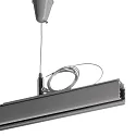 Deko-Light Zubehör für 3-Phasen-Schienensystem D LINE - Seilabhängungshalter mit Deckenrosette, verstellbar, max. 150cm, Weiß