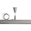 Deko-Light Zubehör für 3-Phasen-Schienensystem D LINE - Seilabhängungshalter mit Deckenrosette, verstellbar, max. 150cm, Grau