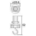 Deko-Light Zubehör für 3-Phasen-Schienensystem D LINE - Schilderhaken, Weiß