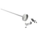 Deko-Light Ceiling suspension for 3-phase luminaire D LINE, rigid, 635 mm, white