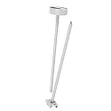 Deko-Light Ceiling suspension for 3-phase luminaire D LINE, rigid, 635 mm, white