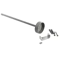 Deko-Light Deckenabhängung für 3-Phasen Leuchte D LINE, starr, 635 mm, silber