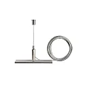 Zubehör für 3-Phasen Schienensystem D LINE Seilabhängungshalter Mini mit 5,0m Abhängeseil, grau