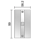 Deko-Light Zubehör für 3-Phasen-Stromschiene D LINE DALI - Abdeckblende für Längsverbinder, graphitschwarz