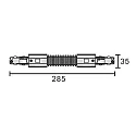 Deko-Light 3-phase flex connector D LINE/DALI DALI controllable, adjustable, left-right, black