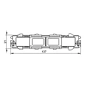 Deko-Light Zubehör für 3-Phasen-Stromschiene D LINE DALI - elektrischer Verbinder, graphitschwarz