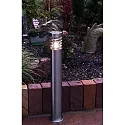 Deko-Light Außenstehleuchte ESTADA, IP44, 220-240V, E27, 11W, Edelstahl, Glas klar