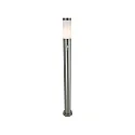 Floor lamp Nova outdoor luminaire, 220-240V AC / 50-60Hz, E27, 40W, stainless steel, with motion detector