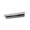 KapegoLED Bodeneinbauleuchte LINE V, 220-240V, 16W, Silber klar / transparent, warmweiß