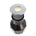 Outdoor LED Bodeneinbauleuchte ALZIRR II, symmetrisch, IP67, 24V DC, 2.4W 3000K 150lm 450cd 30°, befahrbar, Edelstahl