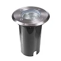 Floor recessed luminaire ATON, round, set, voltage constant, 220-240V AC/50-60Hz, 1x max. 7W