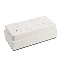 Deko-Light LED Boden-Einbauleuchte TABIT 100x200, IP67 IK10, 10 x 20cm, 3.7W 3000K 240lm 120°, PC grau / transparent
