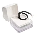 Deko-Light LED Boden-Einbauleuchte TABIT 100x200, IP67 IK10, 10 x 20cm, 3.7W 3000K 240lm 120°, PC grau / transparent
