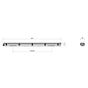 LED Feuchtraumleuchte TRI PROOF BASIC DALI, IP65 IK08, DALI dimmbar, symmetrisch, 121cm, 36W 4000K 5040lm 120°