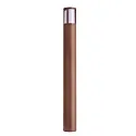 Pollerleuchte FACADO II RUND, IP65, 100cm, E27, mit IP67 Anschlussdose, Alu-Druckguss / PC, rost / opal