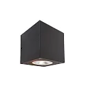 Wandleuchte CUBODO II DOUBLE, 220-240V, 14W, klar / transparent, dunkelgrau