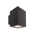 KapegoLED Wandleuchte CUBODO II DOUBLE MINI, 220-240V, 9W, dunkelgrau transparent
