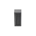 Deko-Light Outdoor Wandleuchte RILONGO, Up & Down, IP54 IK05, 220-240V, E27 max. 15W, Alu-Druckguss, abgeblendet, dunkelgrau