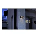 Deko-Light Outdoor Wandleuchte RILONGO, Up & Down, IP54 IK05, 220-240V, E27 max. 15W, Alu-Druckguss, abgeblendet, dunkelgrau