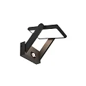 Deko-Light LED Solar-Wandleuchte SOLAR PREMIUM I, IP54, inkl. Sensor + Akku, 1.6W 3200K 170lm, neigbar, Dunkelgrau