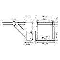 Deko-Light LED Solar-Wandleuchte SOLAR PREMIUM I, IP54, inkl. Sensor + Akku, 1.6W 3200K 170lm, neigbar, Dunkelgrau