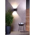 Deko-Light LED Außenwandleuchte JABBAH UP&DOWN, IP65, 220-240V AC, Multi-Power, 25W 3000K 1850lm 2x 75°, asymmetrisch, Graphitgrau