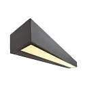 Wall luminaire LINEAR I SINGLE, 220-240V AC/50-60Hz, 8,50 W, dark grey