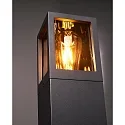 Deko-Light Außenwandleuchte FACADO II  ECKIG, IP65, E27, durchverdrahtet, Alu-Druckguss / PC, dunkelgrau / rauch-getönt, klar